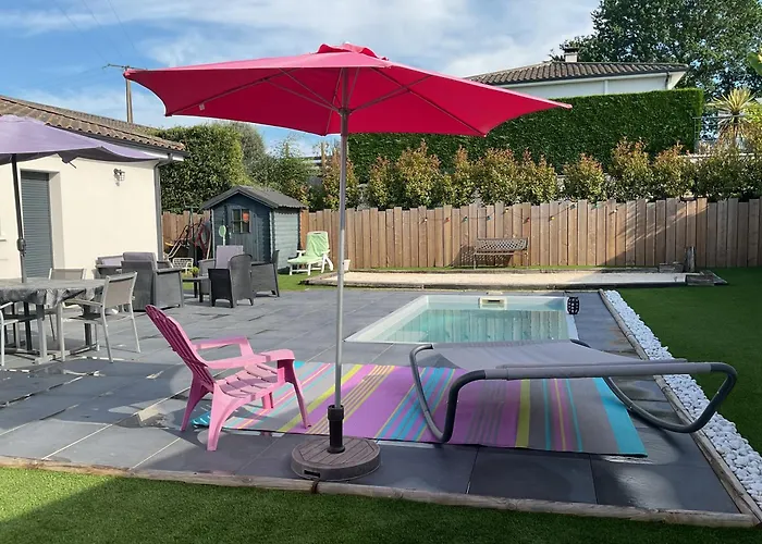 Villa Maison Piscine Proche Bordeaux *